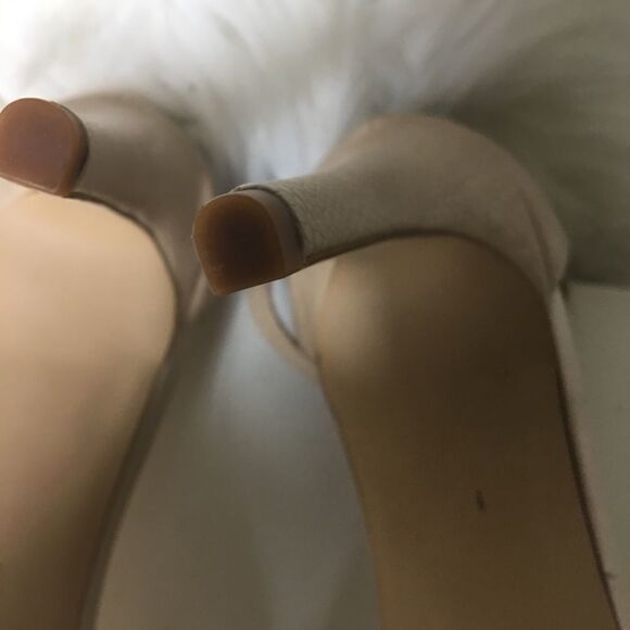 Aldo beige heels snake skin print sandals size 11 - Picture 7 of 7